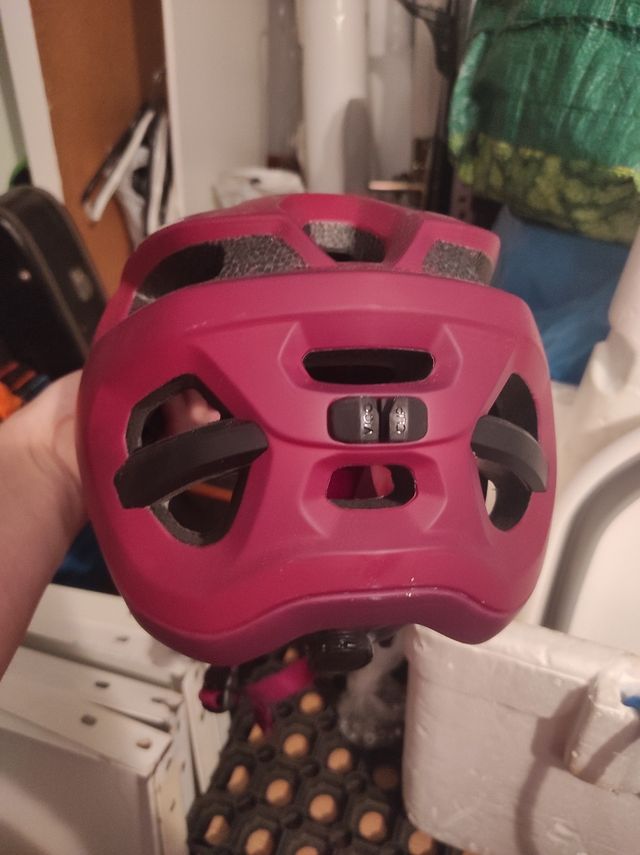 Casco bici Rockrider rojo