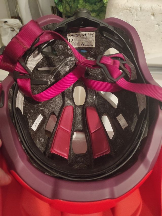 Casco bici Rockrider rojo