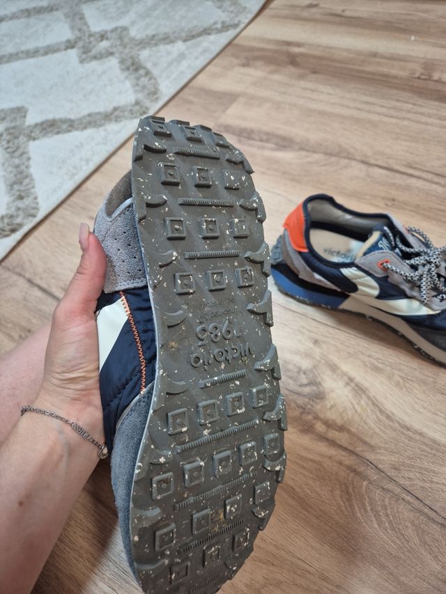 Zapatillas Victoria Hombre - Azul Gris