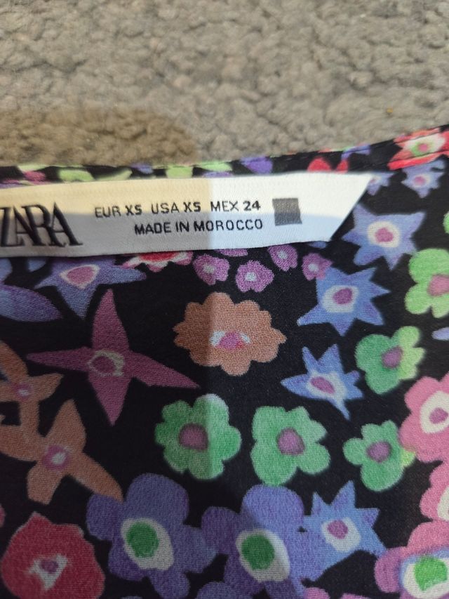 Vestido Zara multicolor XS