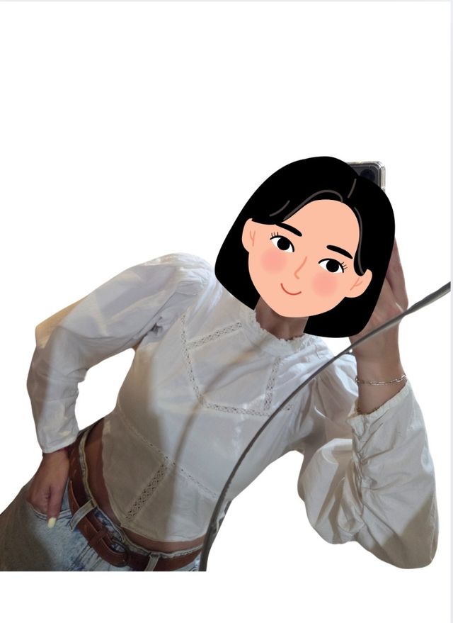 Blusa Springfield blanca talla S