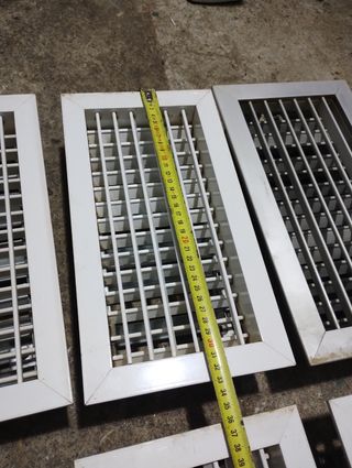 Rejillas ventilación aluminio 18'5cm 9'5cm