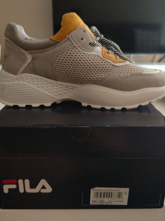 Zapatillas NFR mujer beige-amarillo