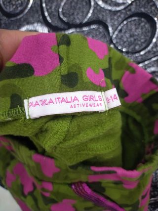 Minigonna mimetica rosa verde