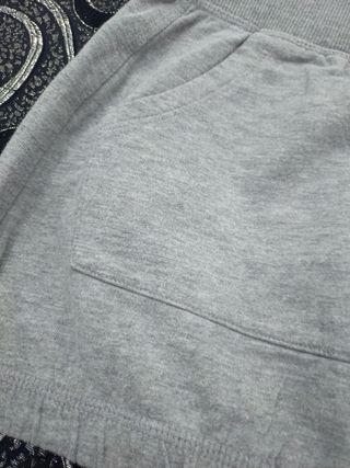 Mini gonna grigio chiaro