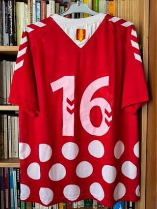 Camiseta Recreativo Huelva Match Worn Hummel 2012