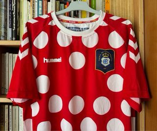 Camiseta Recreativo Huelva Match Worn Hummel 2012
