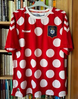 Camiseta Recreativo Huelva Match Worn Hummel 2012