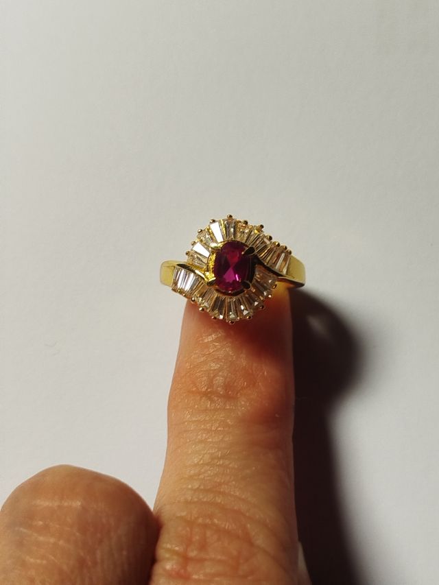 Anillo oro 24k estilo imperial.

