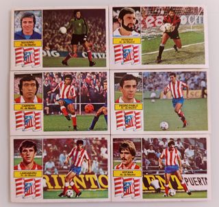 LIGA ESTE 82-83 - 6 CROMOS ATLÉTICO DE MADRID 