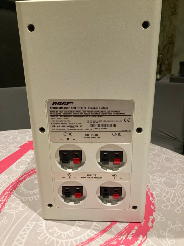 Subwoofer Bose Acoustimass 3 Serie IV