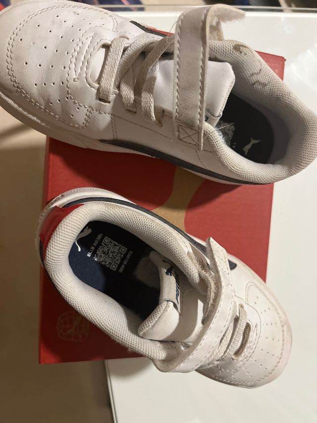 Zapatillas Puma niño - blancas