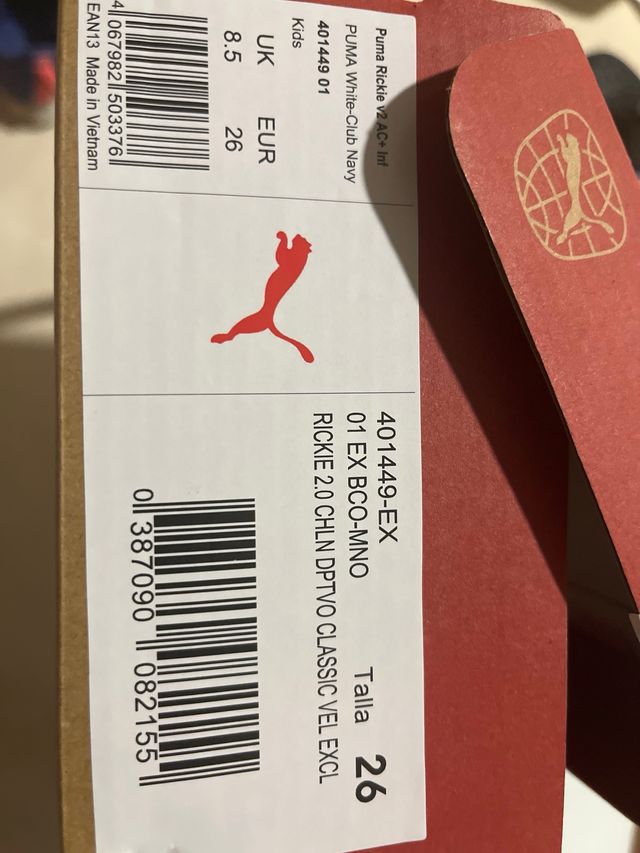 Zapatillas Puma niño - blancas