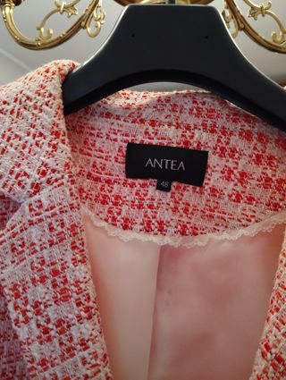 Traje chaqueta falda Antea rosa-rojo