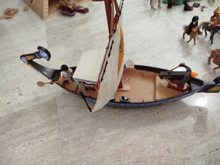 Playmobil Lote 1 Egipto; pirámide, barco y figuras