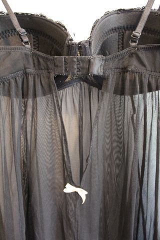Vestido lencero negro H&M