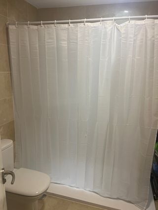 Cortina ducha blanca