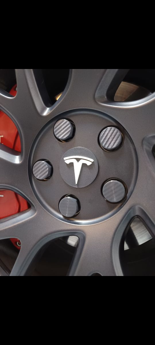 Tapones tornillos ruedas para Tesla