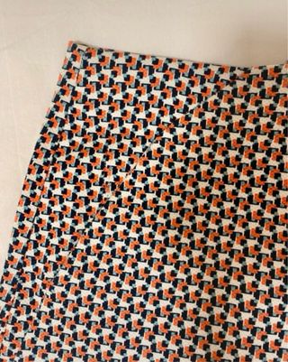 Shorts estampados - naranja y blanco