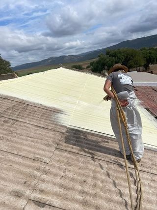 Impermeabilizacion tejado espuma poliuretano