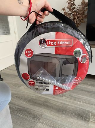 Casita Plegable Perro Gris