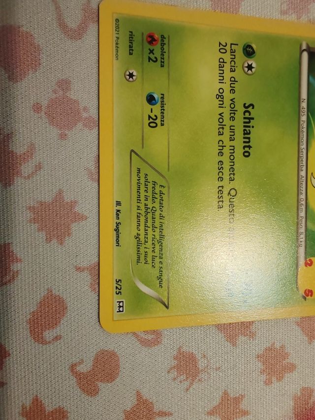Carta Snivy - Collezione McDonald's