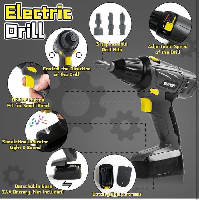 Scatola di strumenti giocattolo per bambini