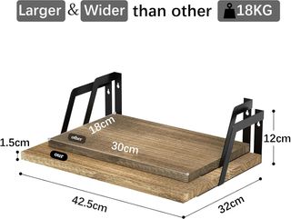 Estantes pared -madera rústica- 4uds