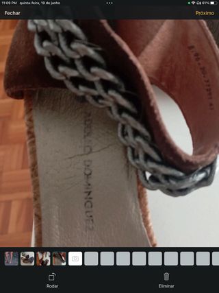 Sandálias Adolfo Dominguez Marrons