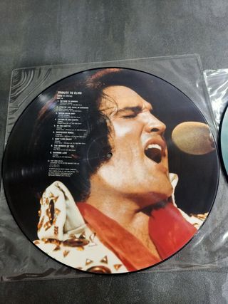ELVIS PRESLEY: 2 picture discs vinilos de TRIBUTO