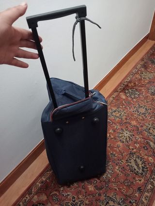 Bolso viaje azul con ruedas