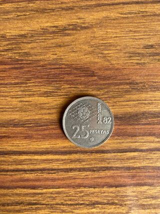 Moneda 25 pesetas España 82