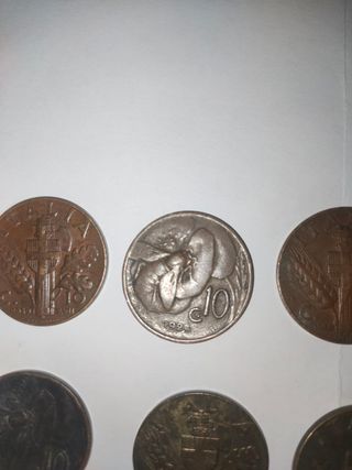 9 Monete 10/5 Centesimi Vittorio Emanuele III