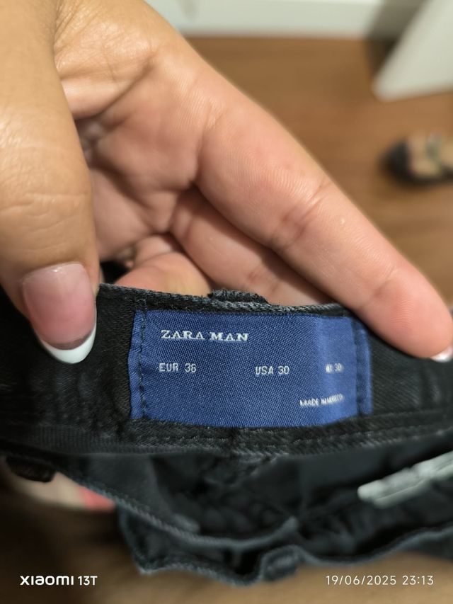 Pantalones Zara Man negros talla 36