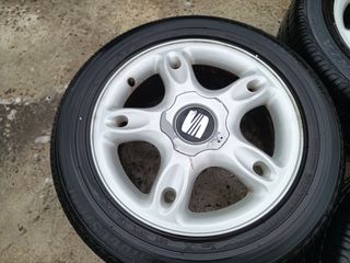4 Llantas Seat 16" 5x100 con neumaticos