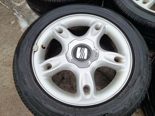 4 Llantas Seat 16" 5x100 con neumaticos