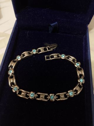 Bracciale vintage argento e turchese