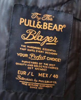 Americana Blazer azul hombre