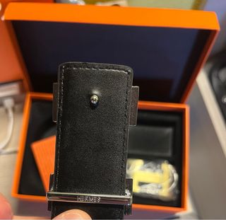 Cintura Hermes uomo - Pelle nera