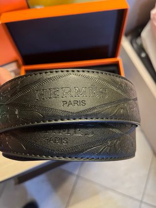 Cintura Hermes uomo - Pelle nera