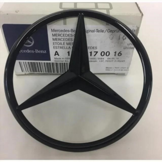 EMBLEMA LOGO TRASERO NEGRO MERCEDES 90MM t-8