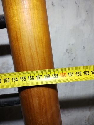 Cabecero cama madera y forja