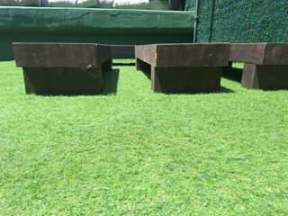 4 panche in legno marrone - esterno