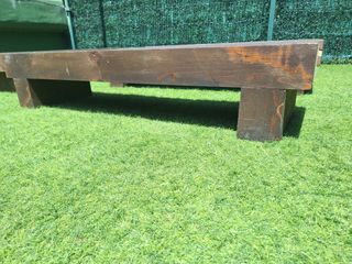 4 panche in legno marrone - esterno