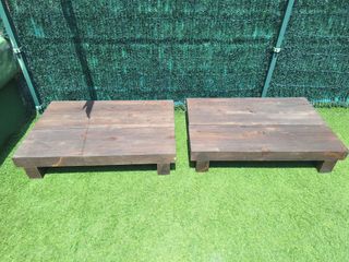 4 panche in legno marrone - esterno