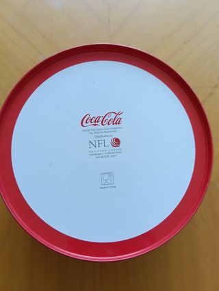 Scatola Coca-Cola Natale vintage 17cm diametro