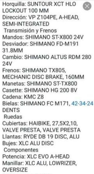 Bicicleta montaña BH