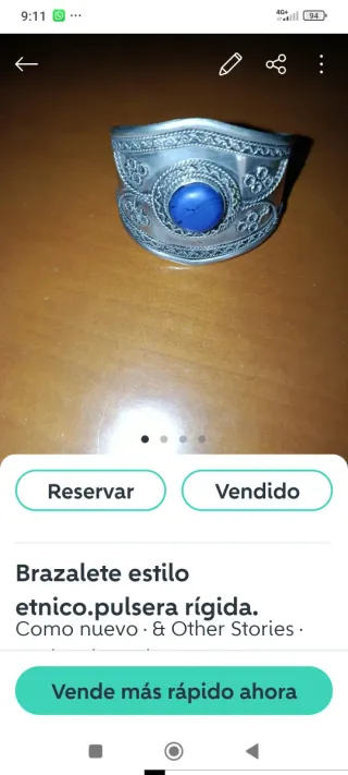 Brazalete estilo etnico.Pulsera./ cruz celta reloj