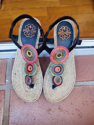 Sandalias planas Porronet multicolor
