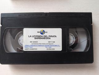VHS La Leyenda del Pirata Barba Negra